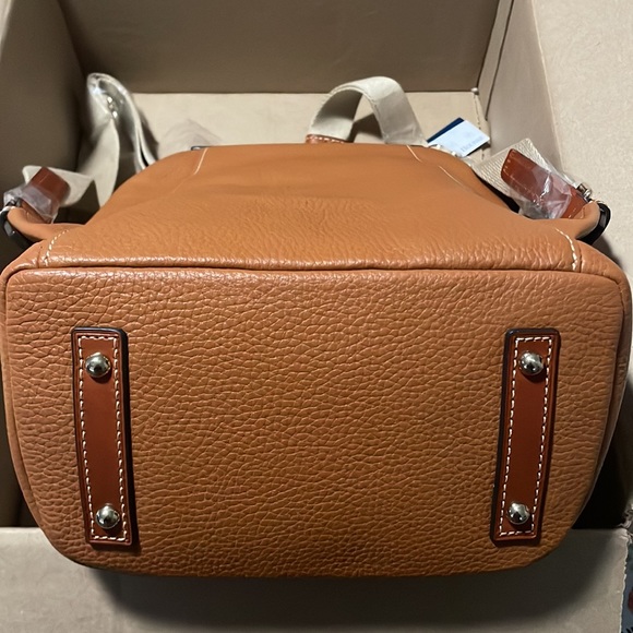 Dooney & Bourke Small Allie Backpack Caramel - Picture 3 of 5